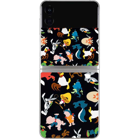 Looney Tunes Identity Pattern Galaxy Z Flip4 5G Skin